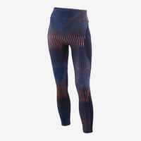 Girls' Synthetic Breathable Leggings - Navy/Print