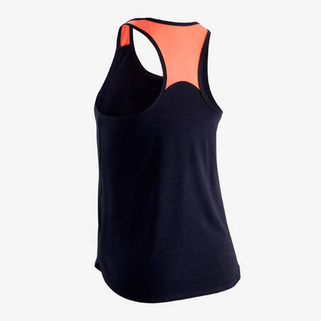 Girls' Breathable Tank Top - Navy Blue