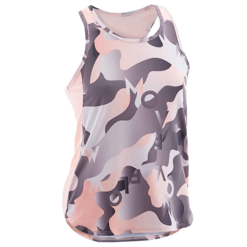 Top Synthetik atmungsaktiv Kinder rosa mit Print Top Synthetik atmungsaktiv Kinder rosa mit Print