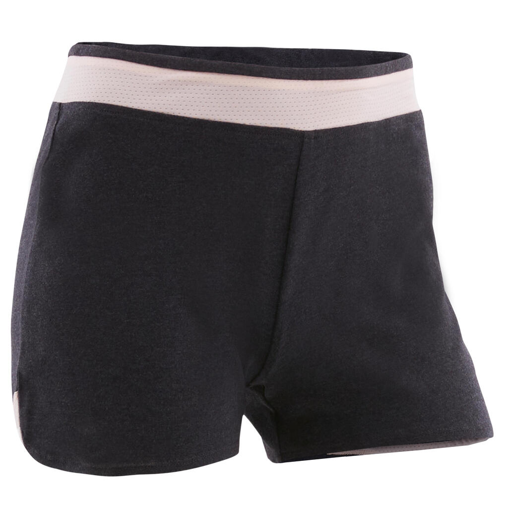 Girls' Breathable Shorts - Grey/Pink