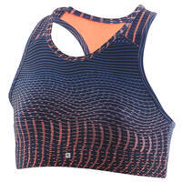 Girls' Breathable Sports Bra - Blue/Coral