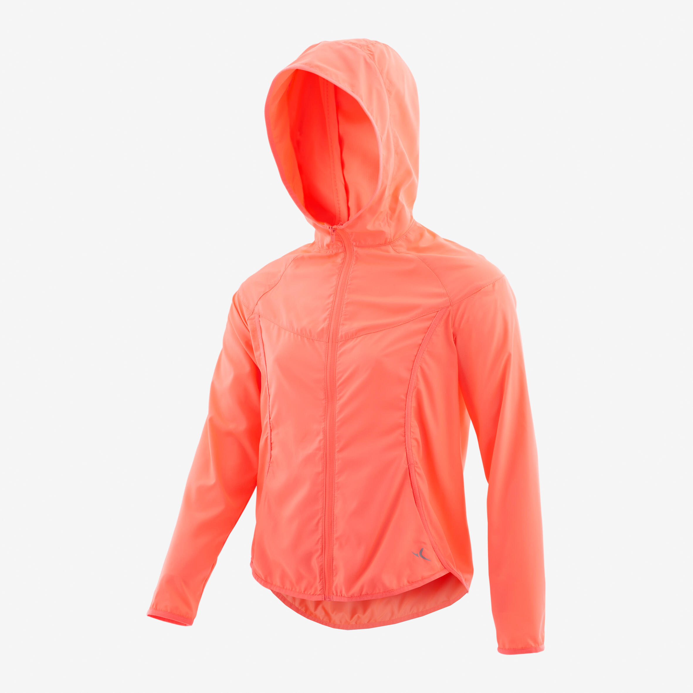 DOMYOS Dievčenská bunda 500 na cvičenie koralová 14-15 r (160-166 cm) · záber 3