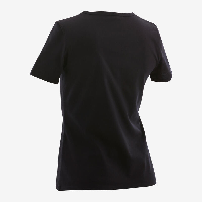 T-shirt basique enfant imprimé graphique noir