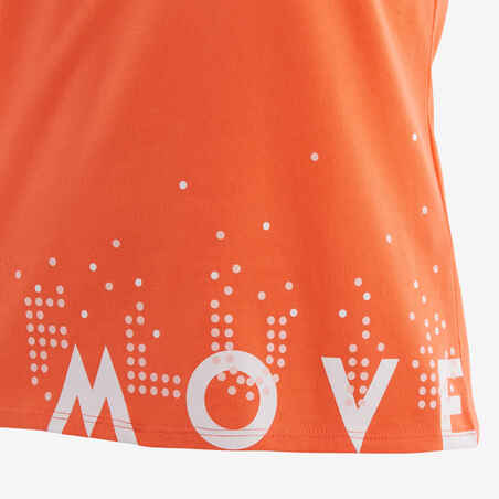 Kids' Basic T-Shirt - Coral Print