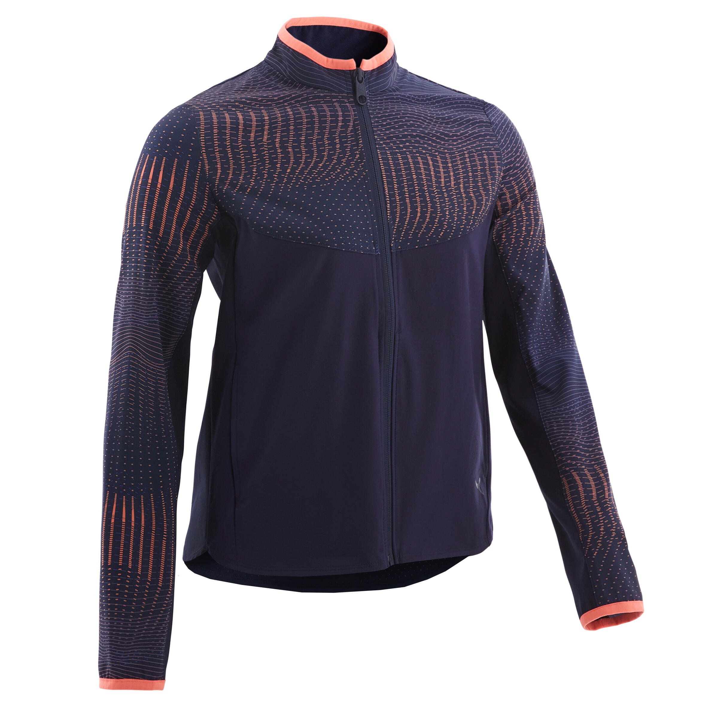 zip up collared jacket