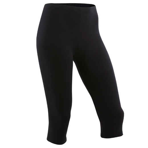 
      3/4-Leggings Basic Baumwolle Kinder schwarz
  