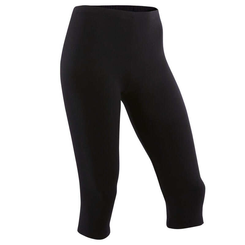 Mallas Leggings Niña y Niño 100 Gimnasia Negro