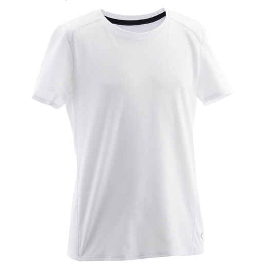 
      Kids' Breathable Cotton T-Shirt - White
  