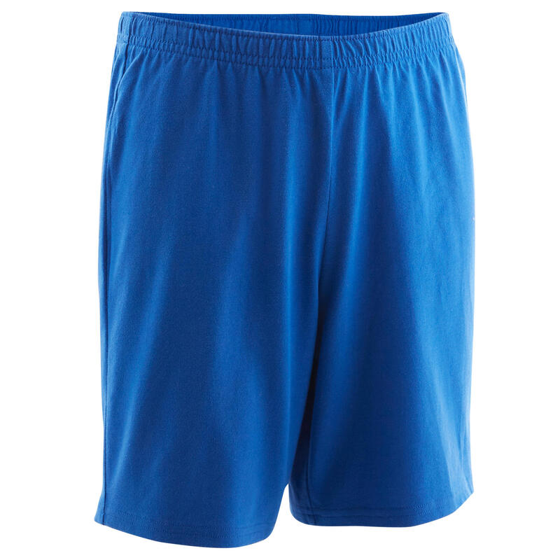 Shorts Basic Baumwolle Kinder blau