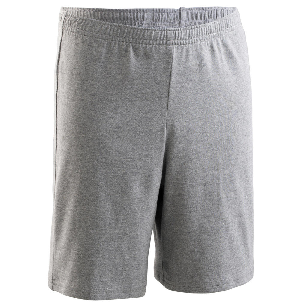 Short enfant coton - Basique gris