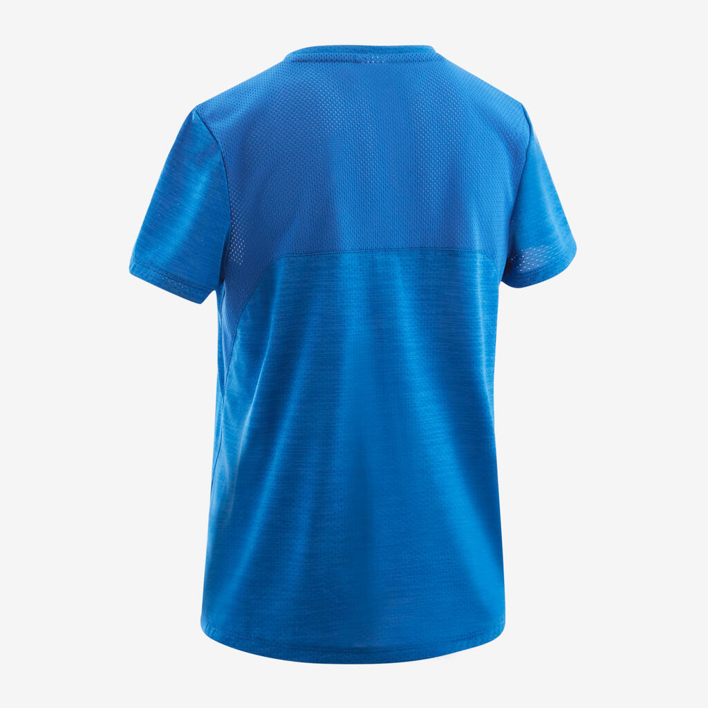 T-shirt enfant synthétique respirant - 500 bleu