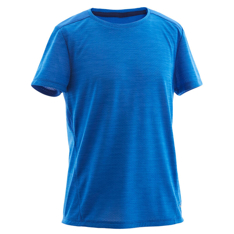 T-shirt enfant synthétique respirant - 500 bleu