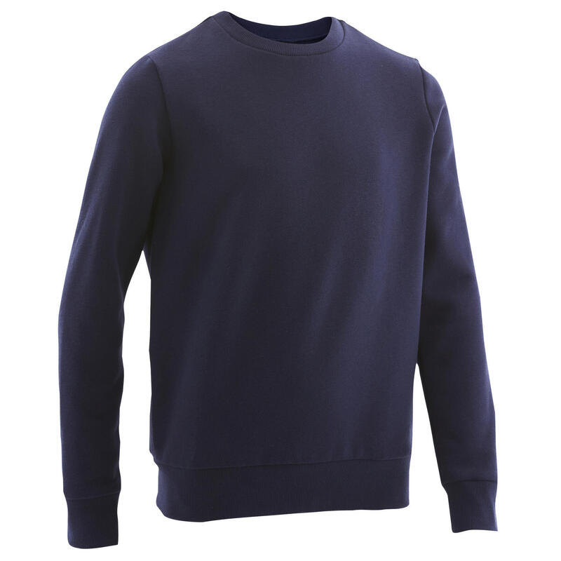 Sweat col rond bleu marine enfant