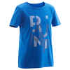 Boys' Short-Sleeved Gym T-Shirt 100 - Blue/Print