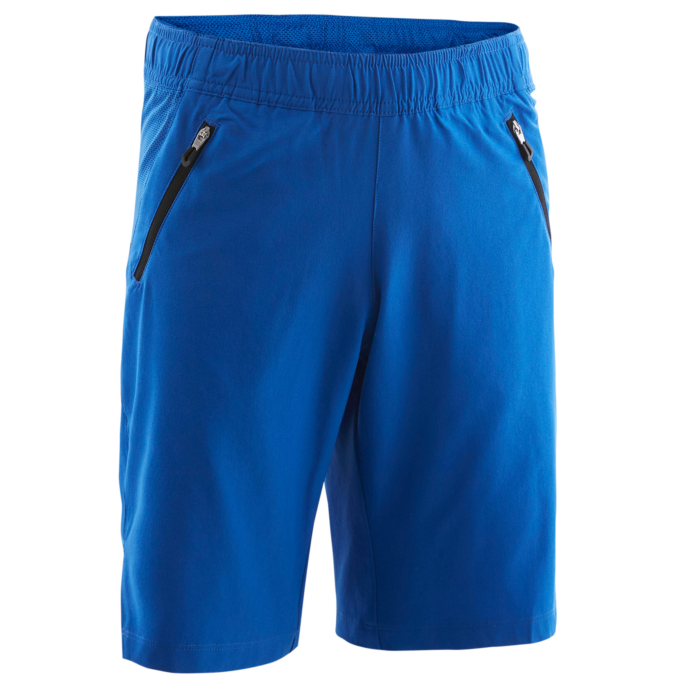 Pantalon scurt W500 educație fizică rezistent și ușor albastru băieți decathlon.ro