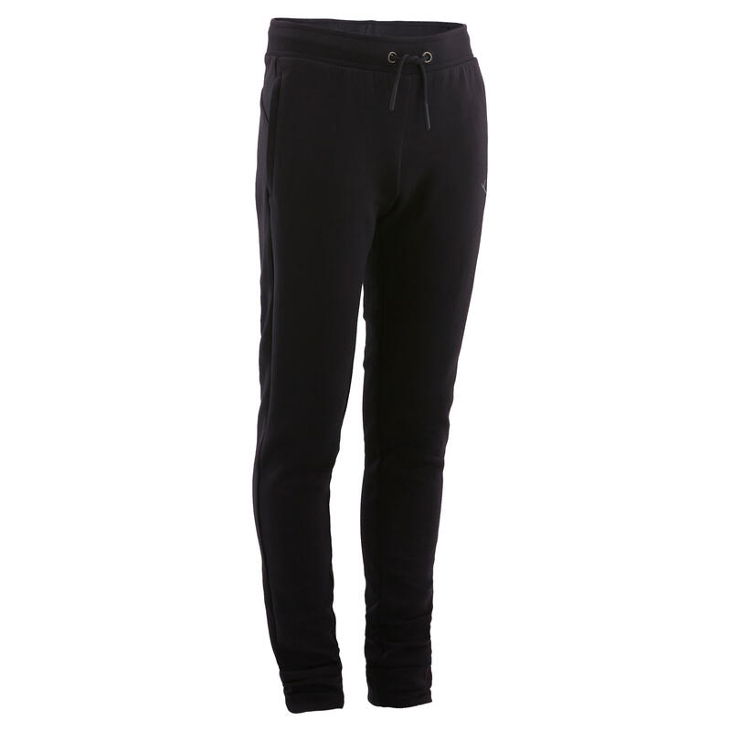Pantalon de trening respirant 900 Educație fizică Negru Copii
