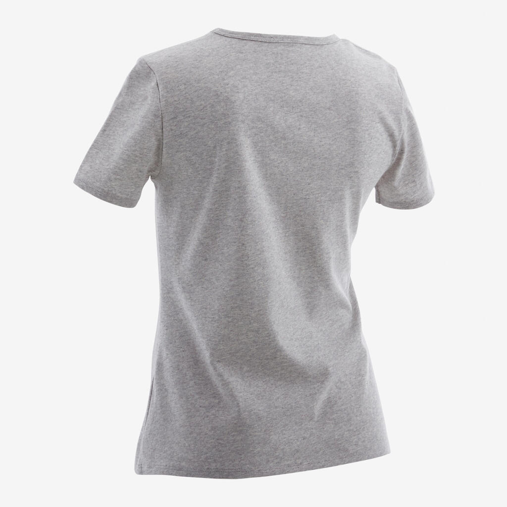 Kids' Basic T-Shirt - Light Grey/Print