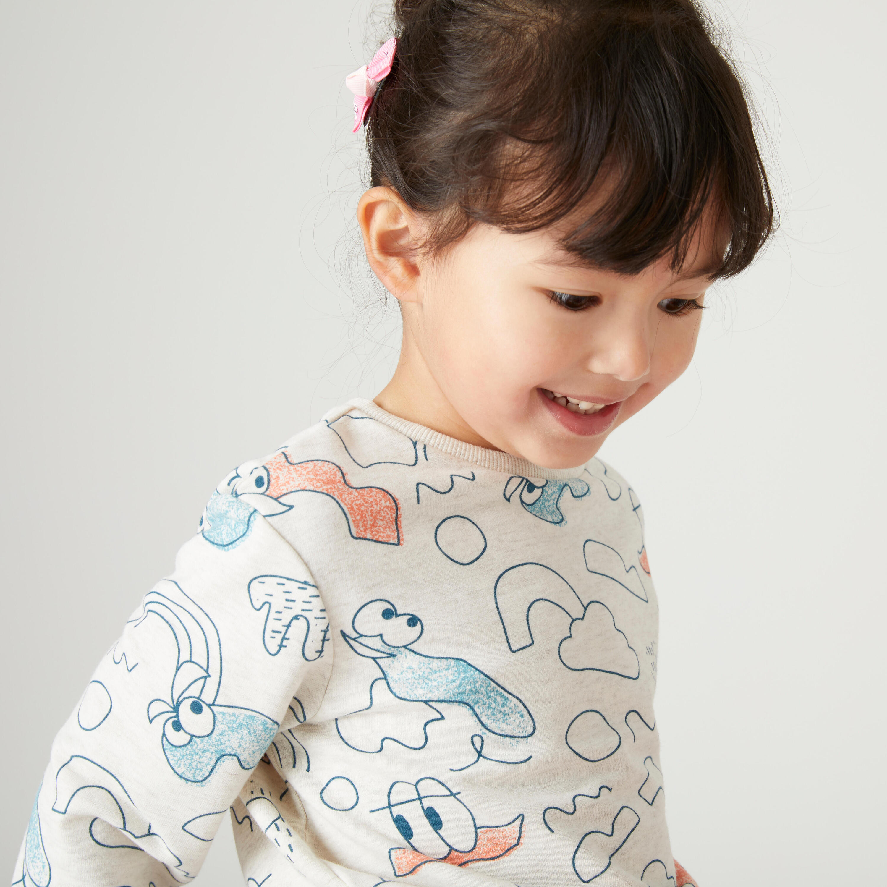 Kids' Baby Gym Sweatshirt Decatoons - Beige Print 4/5