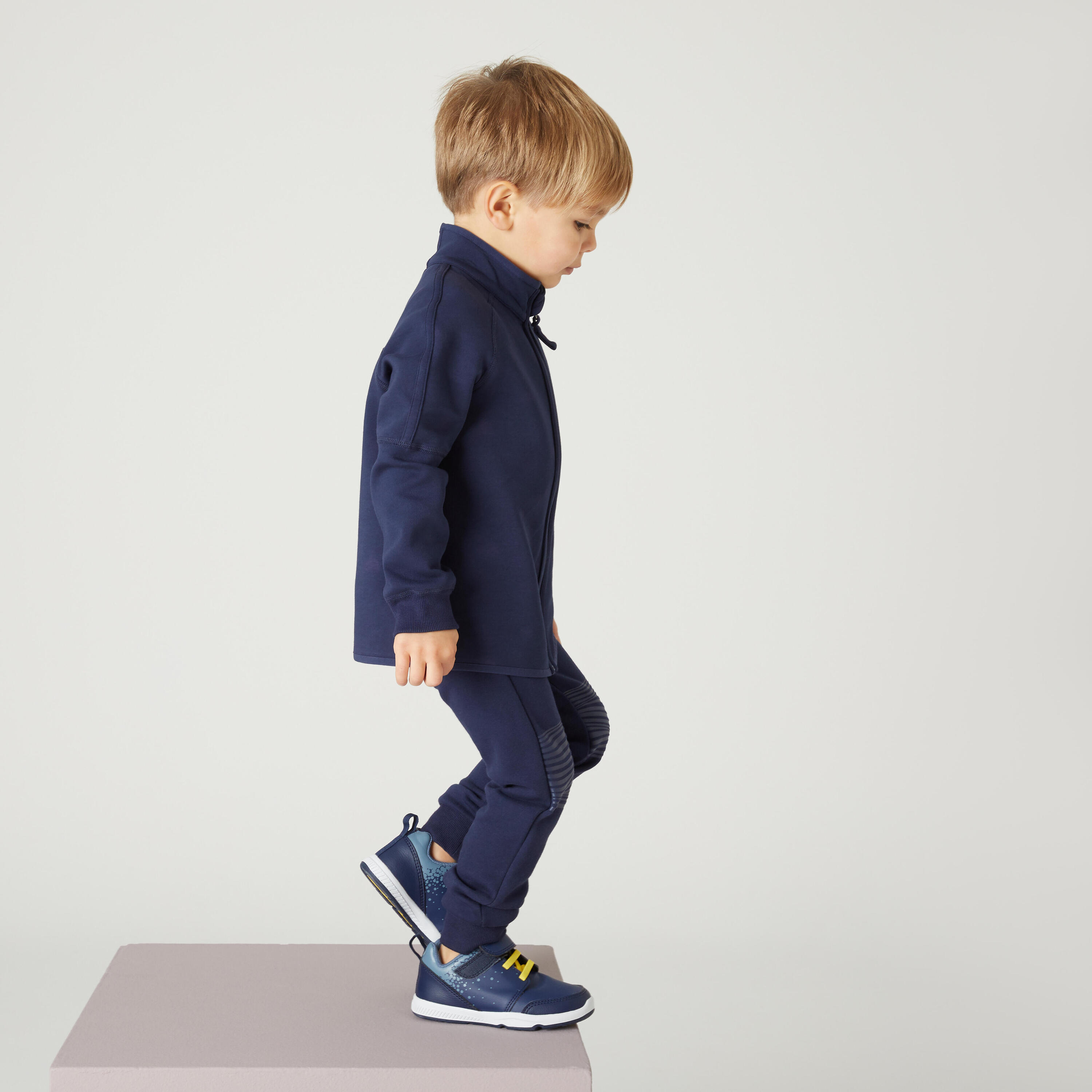 Kids' Baby Gym Breathable Slim-Fit Jogging Bottoms - Blue 3/5