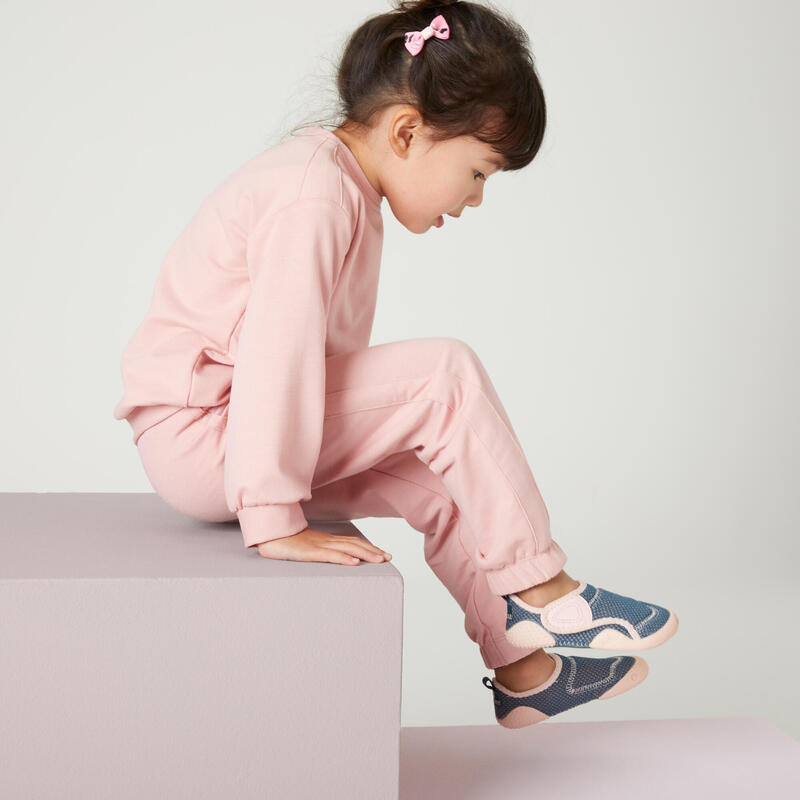 Calçado Antiderrapante e Respirável Ginástica Criança Azul/Rosa