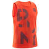 Boys' Gym Tank Top 100 - Red/Black Print