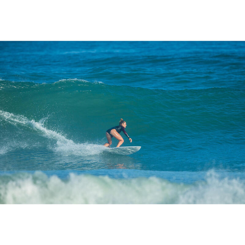 Neopreno corto braguita surf Mujer agua cálida 1,5mm sin cremallera 900 negro