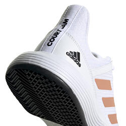 Women's Tennis Shoes CourtJam Bounce - White ADIDAS - Decathlon