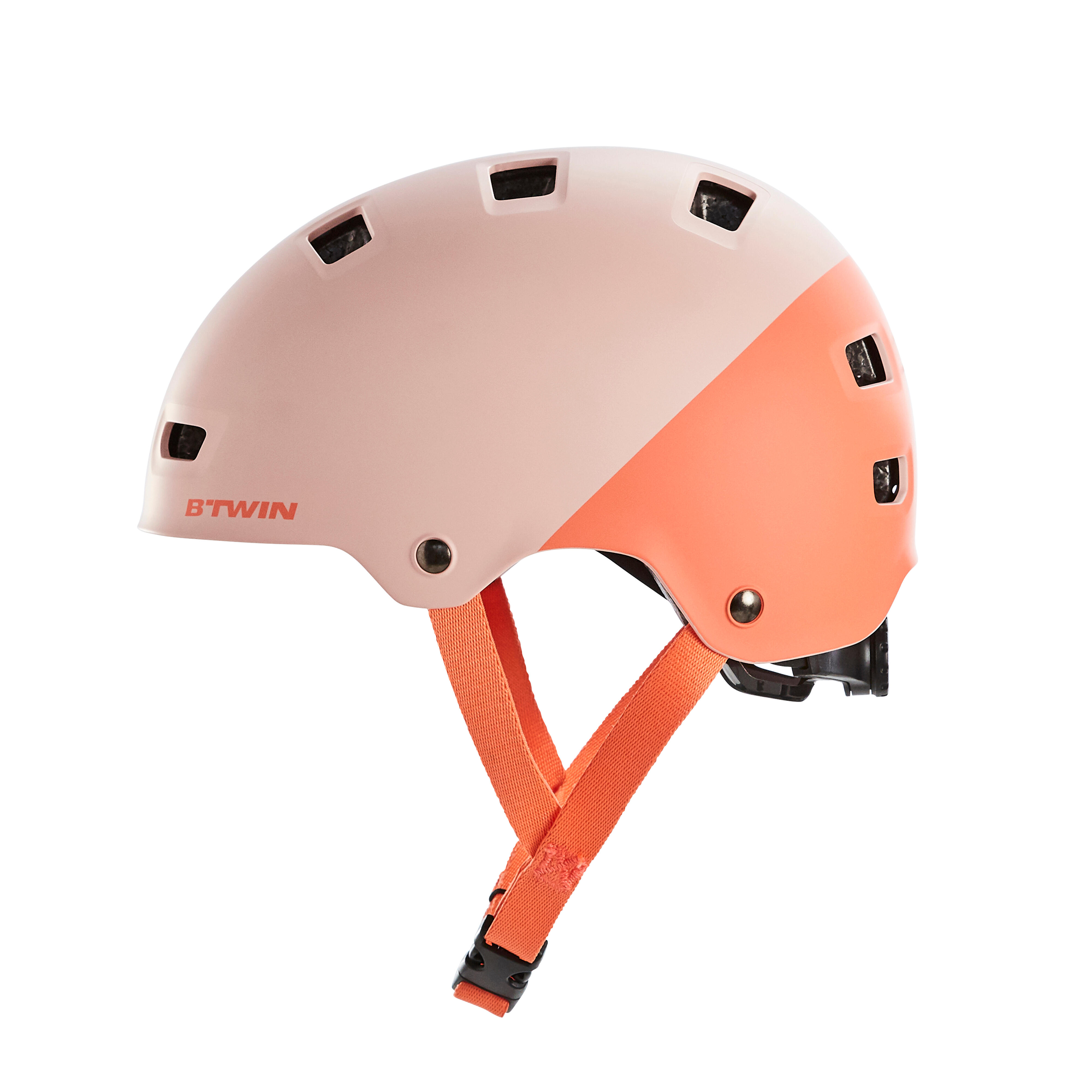 Casque à vélo en bol enfant – 520 rose TP - BTWIN