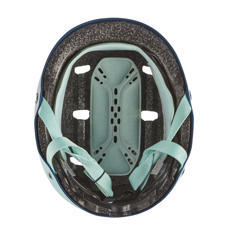Casque de vélo Graffiti Bleu/Rose pour enfants de 6 à 12 ans 54-58cm