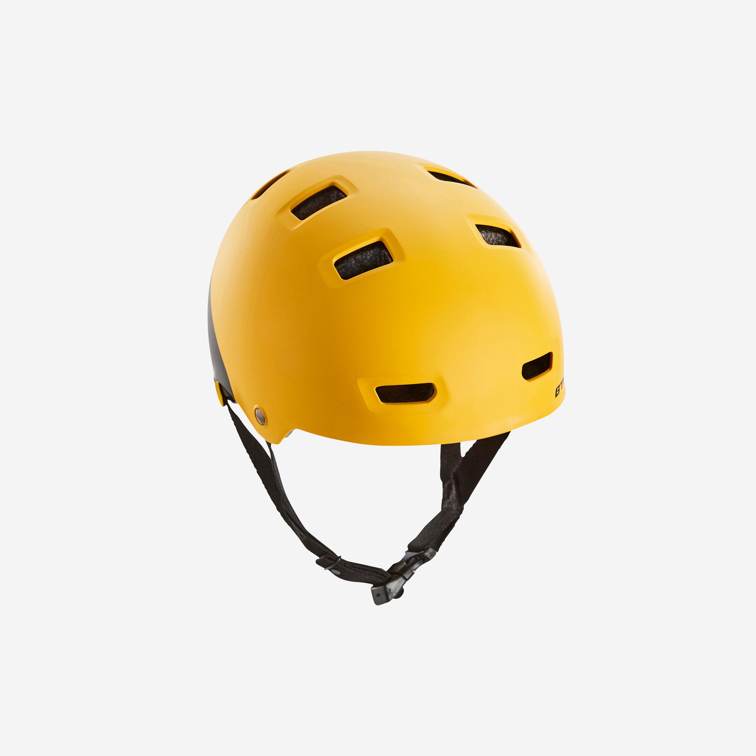 BTWIN Teen Bike Helmet 520 XS - Yellow