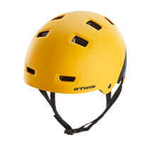 Casco bicicleta niños Btwin Teen 520 XS amarillo