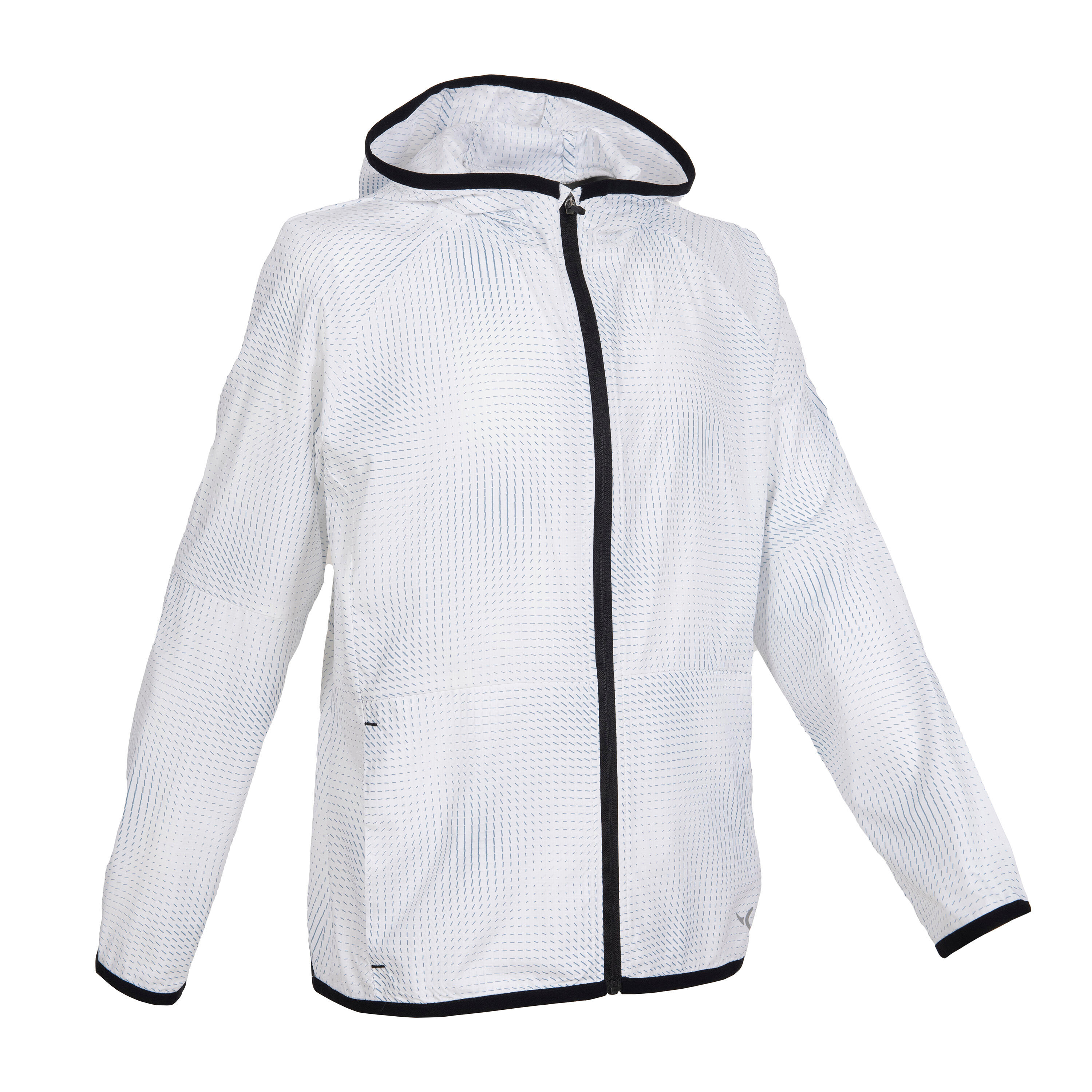 white zip up gym jacket