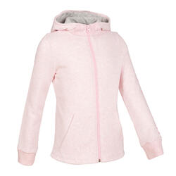 Girls' Warm Fleecy Gym Hoodie 100 - Pink