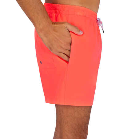Men's short swim shorts QUILSILVER VOLLEY coral