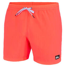 Korte boardshort voor heren VOLLEY koraalrood