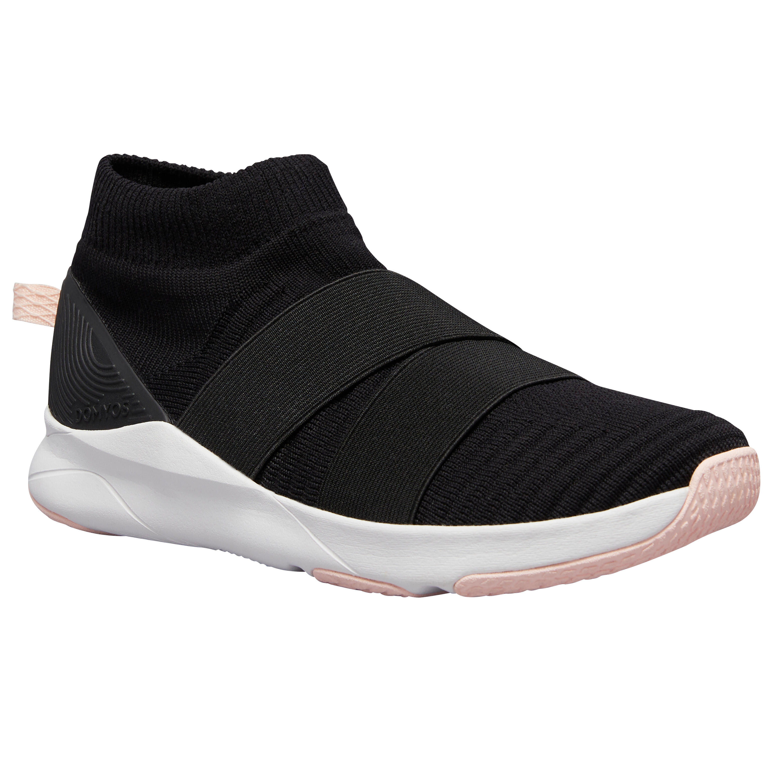 Slip on Fitness Shoes 500 Black Decathlon
