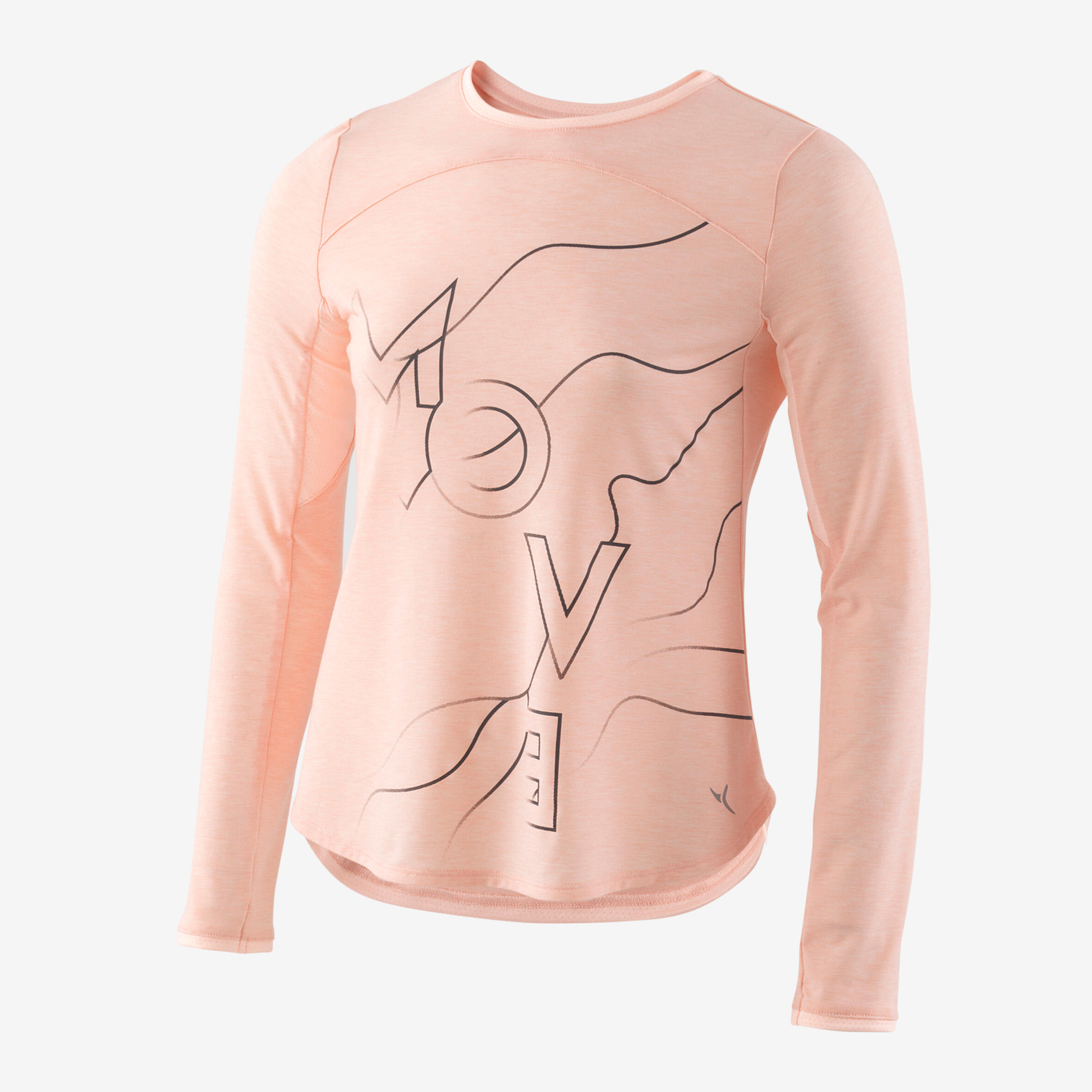 Kids' Breathable Long-Sleeved T-Shirt - Pink 2/5