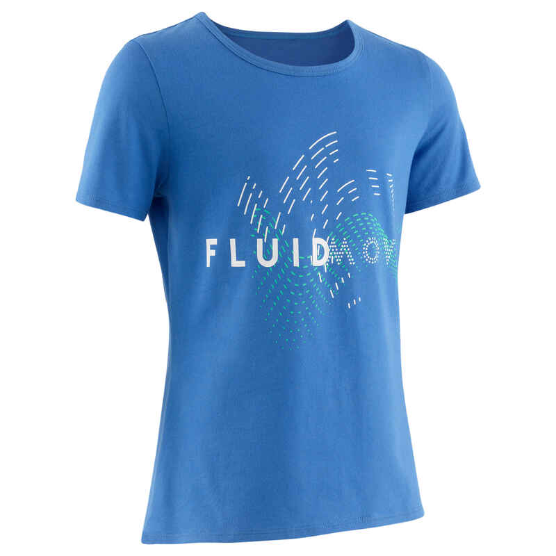 T-Shirt Basic Kinder lavendelfarben mit Grafikprint T-Shirt Basic Kinder lavendelfarben mit Grafikprint