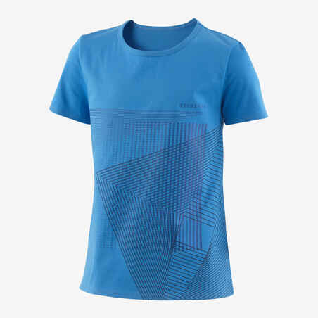 T-shirt barngympa basplagg Junior blå