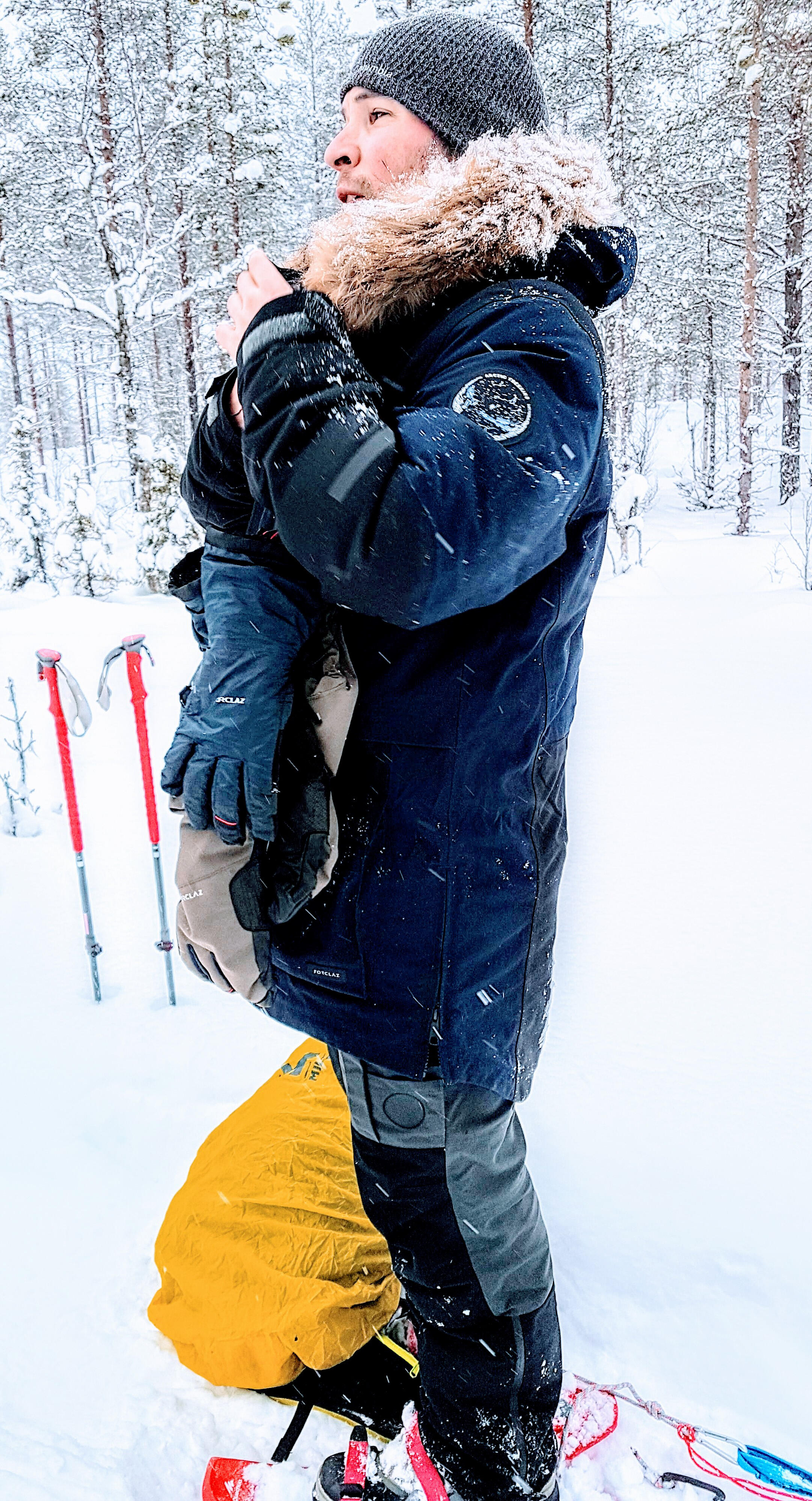 Adult 2-in-1 Exteme Cold Trekking Gloves Arctic 900 -20°C 3/20