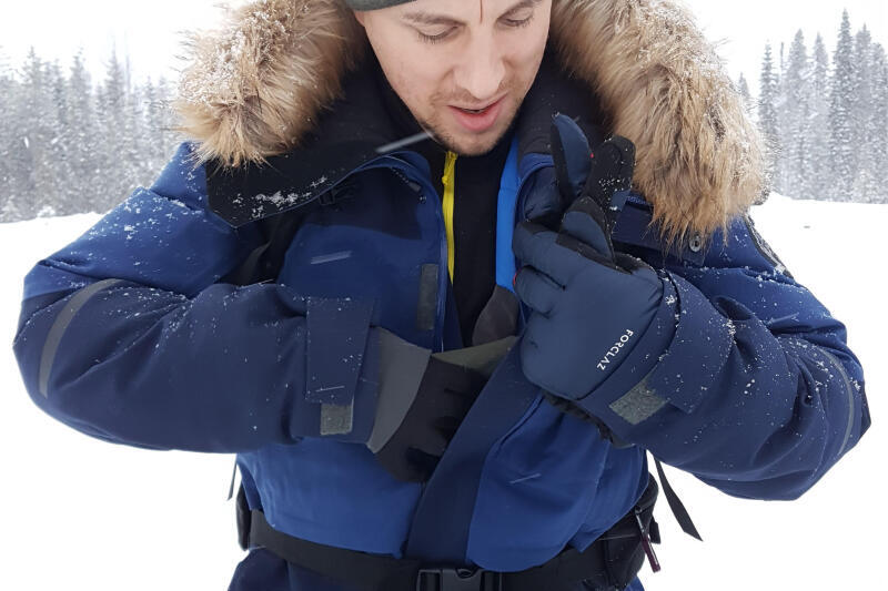 Rękawice trekkingowe dla dorosłych ciepłe 2 w 1 Forclaz Arctic 900 -20°C 