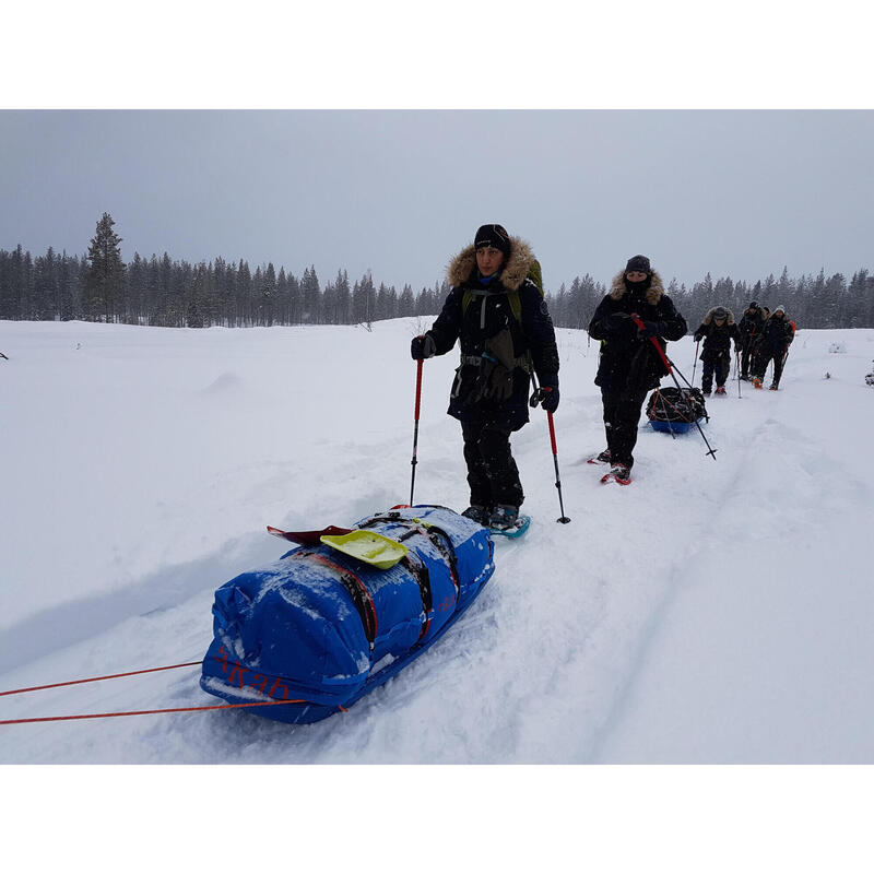 Extra warme en waterdichte parka voor pooltrekking Arctic 900 blauw