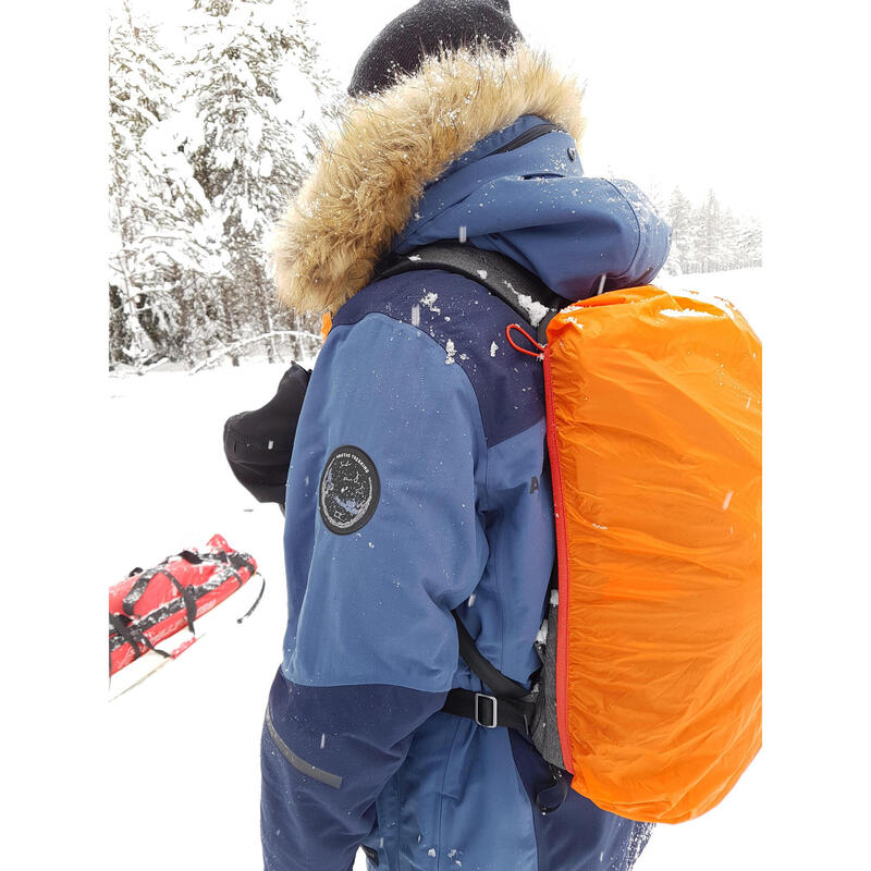 Extra warme en waterdichte parka voor pooltrekking Arctic 900 blauw