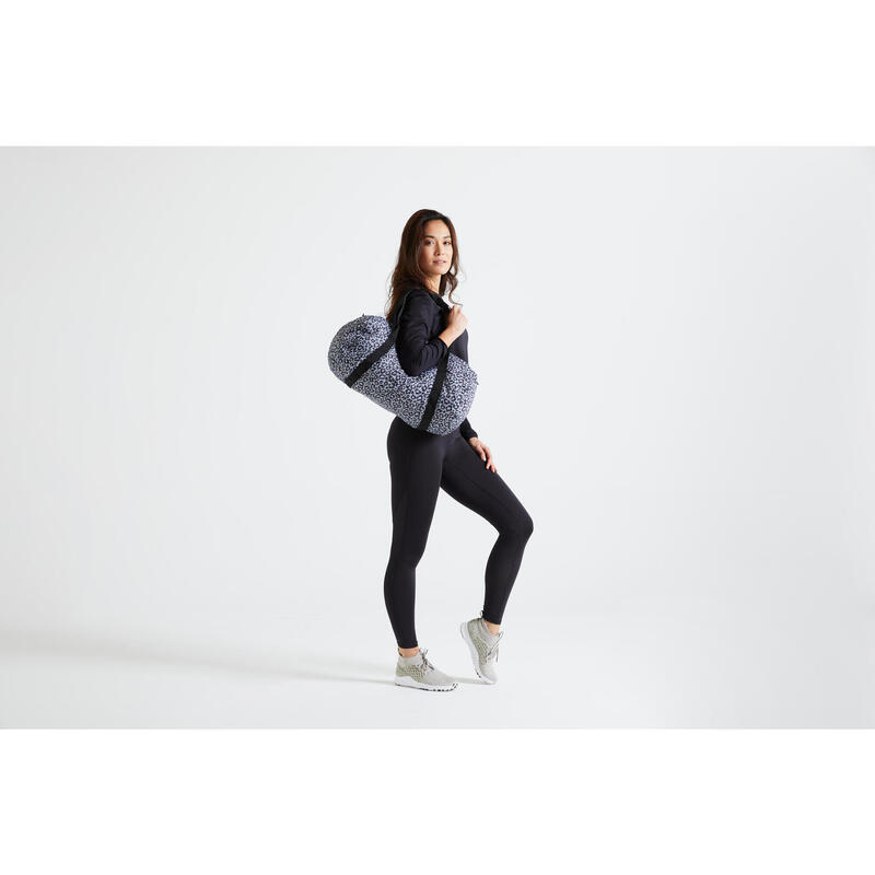 Sac de fitness imprimé léopard pliable 30L, à associer avec la chaussure 120