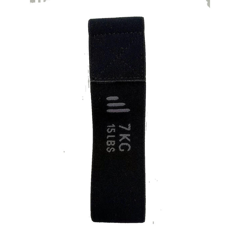 Mini-Elastikband Textil Widerstand 7 kg - schwarz 