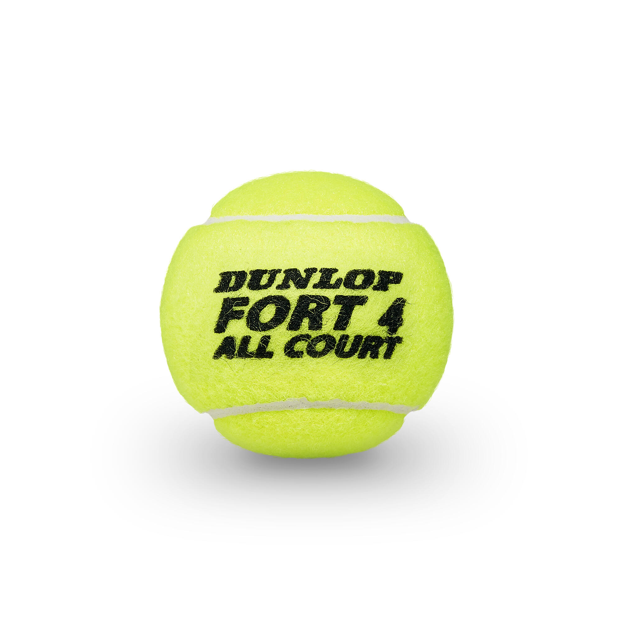 Dunlop Fort All Court TS – 12 Balles De Tennis (3 Boîtes De 4) – Pour Tous Les Terrains, Taille Unique
