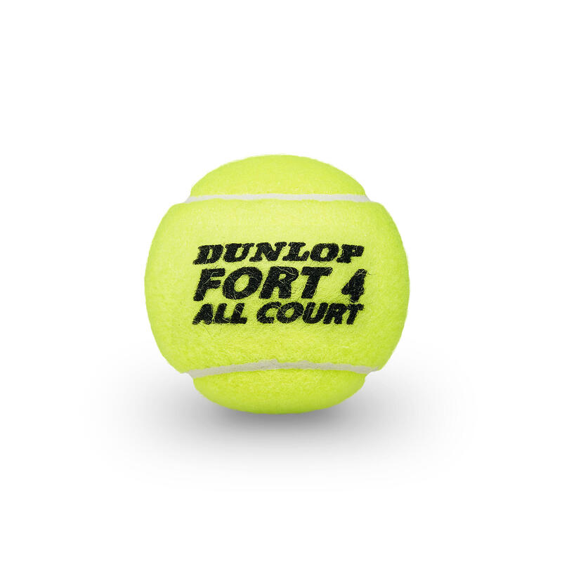 Control Tennis Balls Fort All Court Twin 4Pack Yellow DUNLOP Decathlon