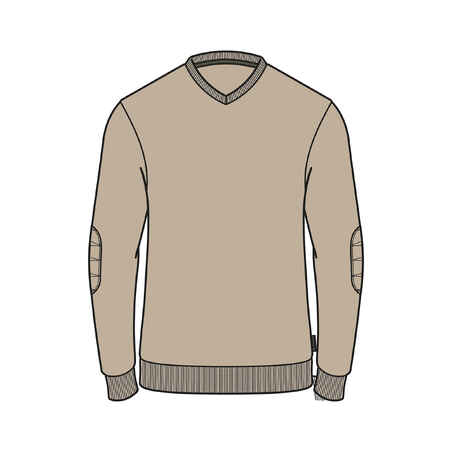 Moški pohodniški pulover z V-izrezom NH150