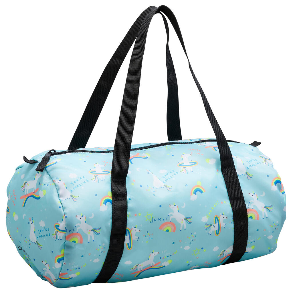 Cardio fitness training 15 l folding bag - blue / print