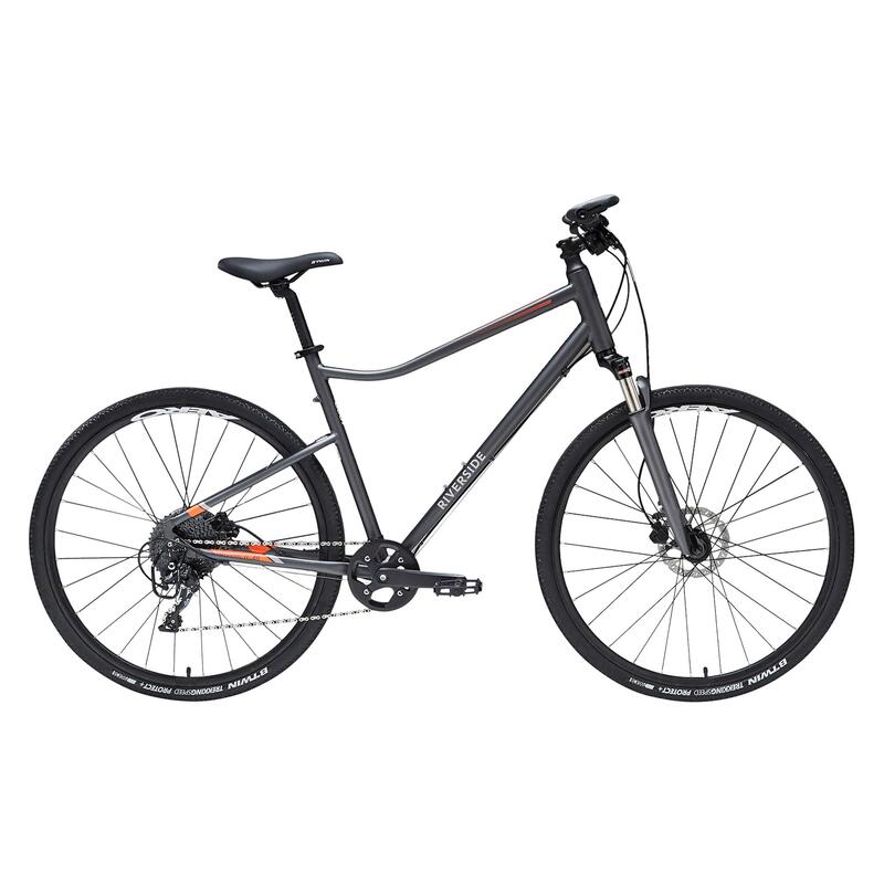 PRODUCTO OCASIÓN:BICICLETA DE TREKKING 900 ALUMINIO 28" 10V GRIS NARANJA